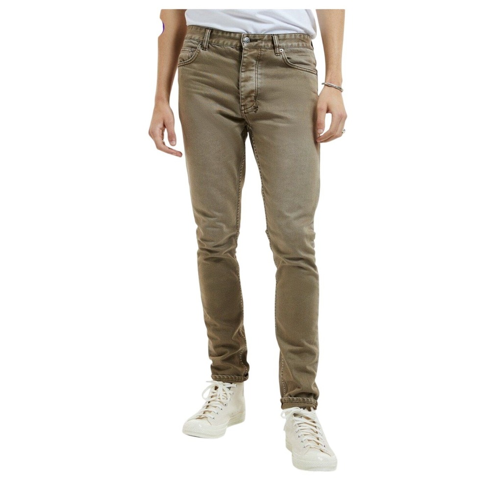 KSUBI "Chitch" Slim Tapered Dark Earth Brown Men's Jeans 32 × 33